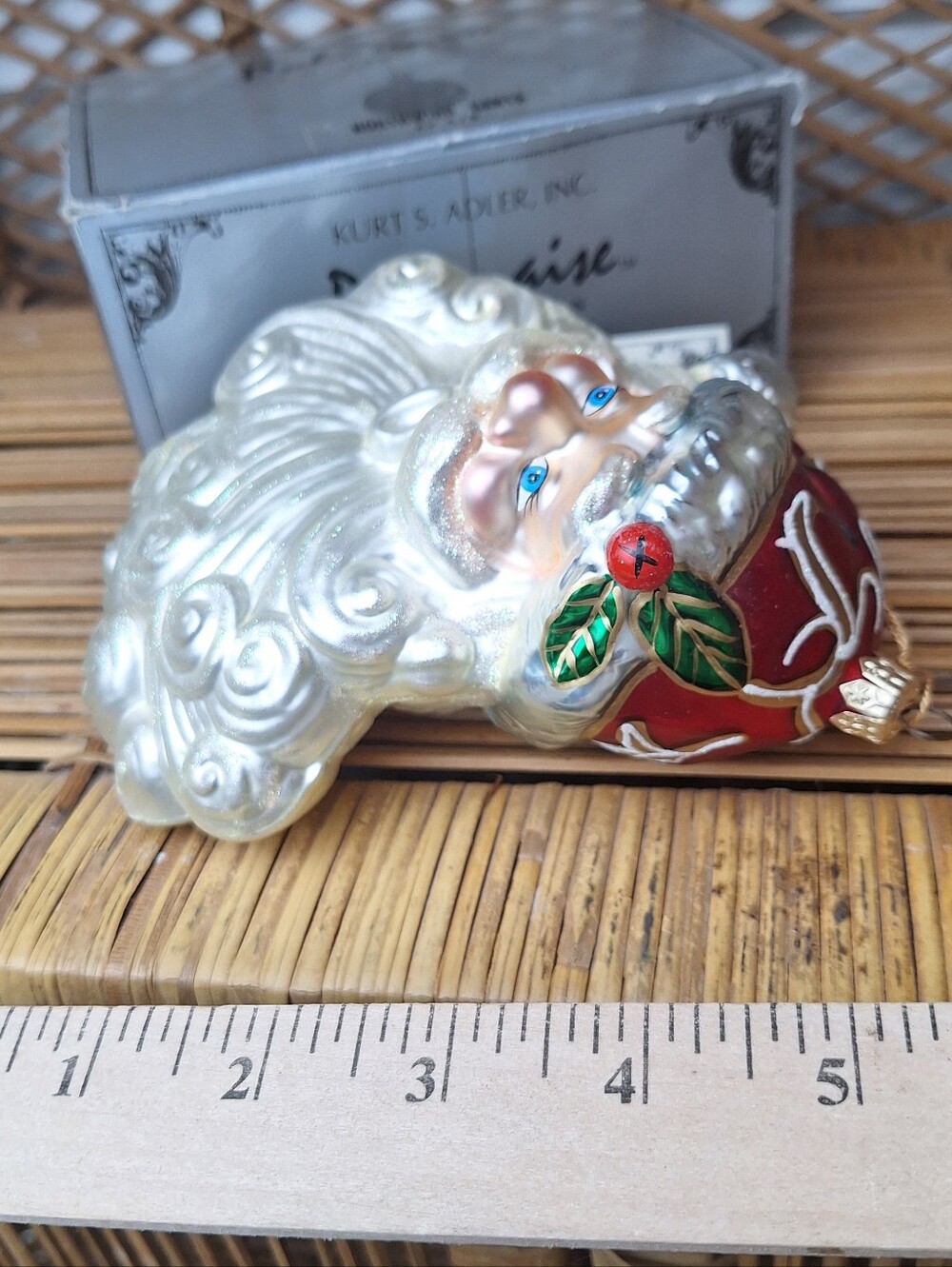 Kurt Adler "North Wind Santa" Glass Ornament. POLONAISE AP878. Retired W/box - Picture 5 of 6